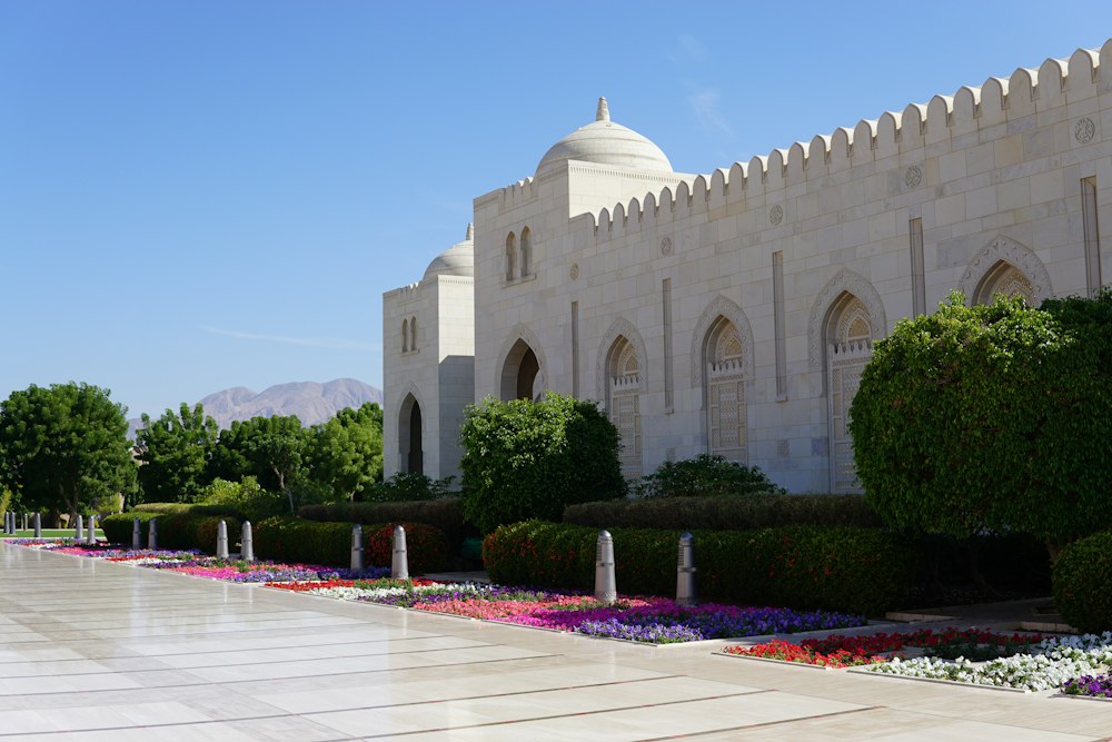 Architecture and gardens in Muscat
